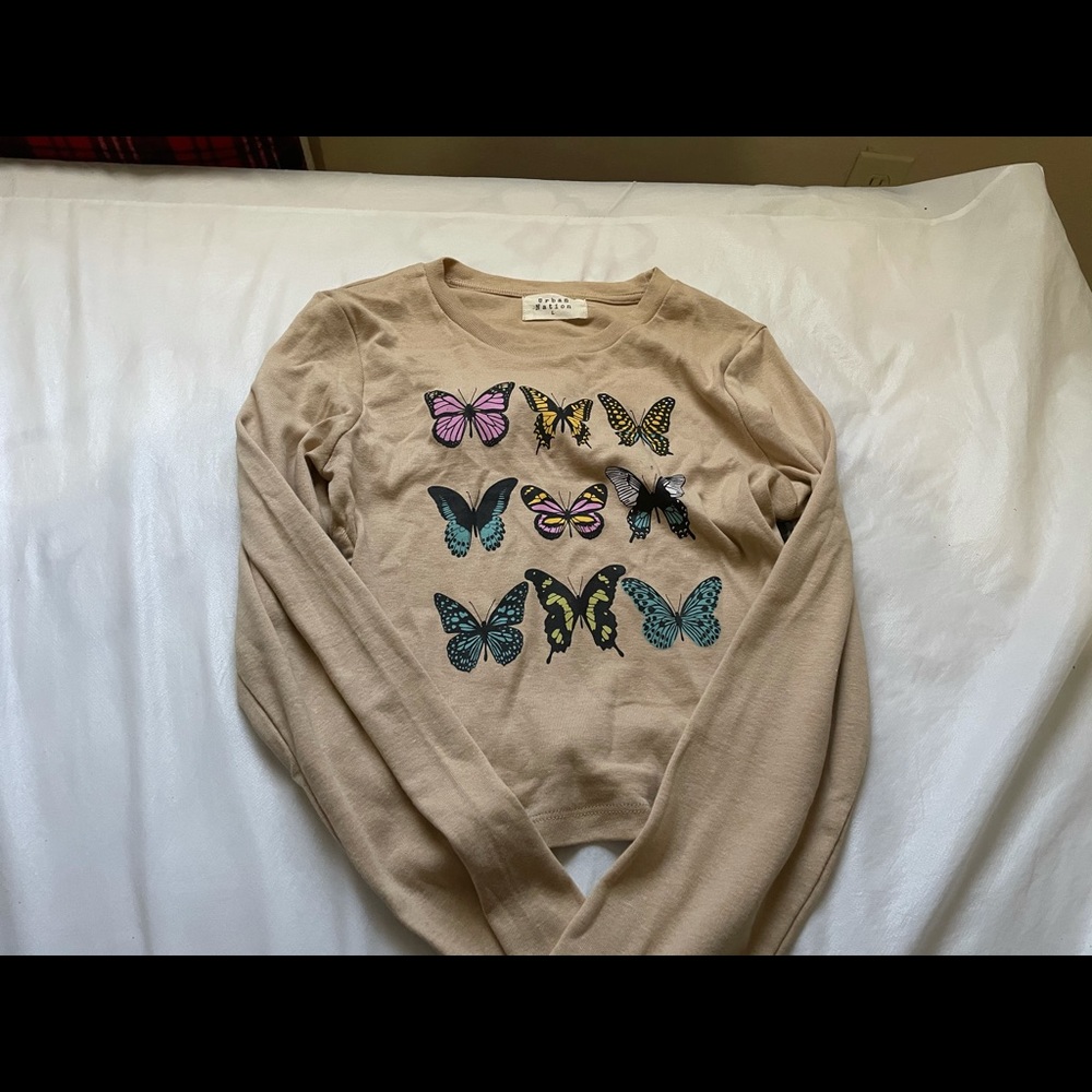 Women’s crop from back top size large